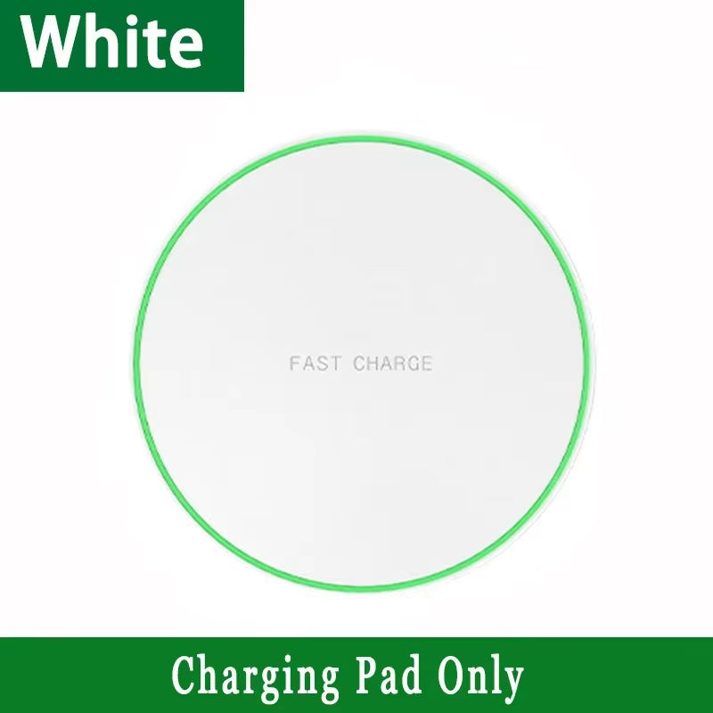 LED Wireless Charger Pad Desktop Cellphone Charge Dock for Iphone 17 16 15 14 13 12 Pro Max Samsung Xiaomi Fast Charging Station