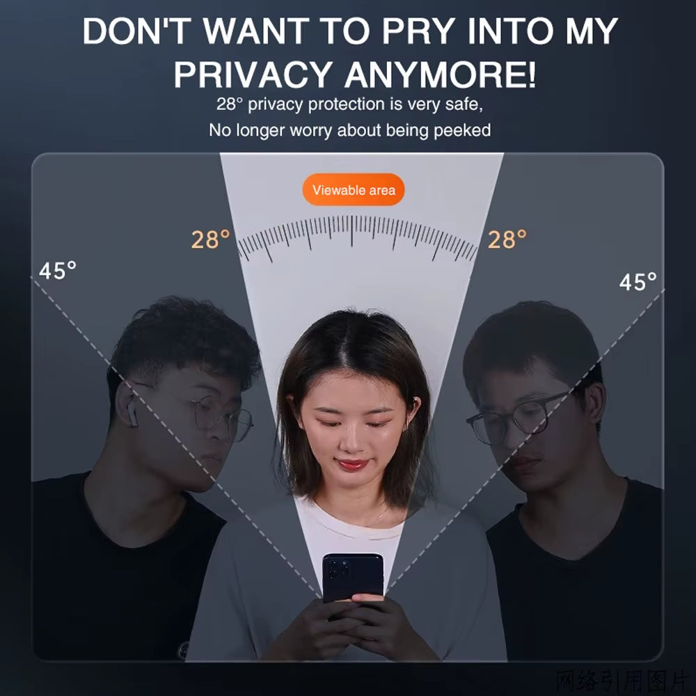 1/3PCS anti Spy Tempered Glass for Iphone 17 16E 16 15 Pro Max Privacy Screen Protector Iphone 15 14 plus 13 12 11 Pro Max Antiespia Pelicula De Cristal Templado Iphone15 Pro Front Anti-Peeping Protective Film